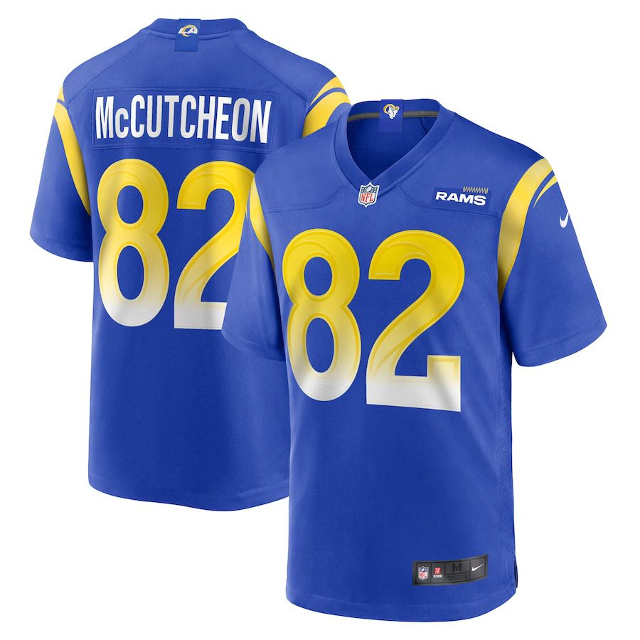 Men Los Angeles Rams #82 Lance McCutcheon Nike Royal Game Player NFL Jersey